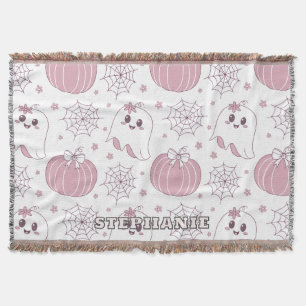 Couverture Pastel Pink Halloween Motif sans couture (3)