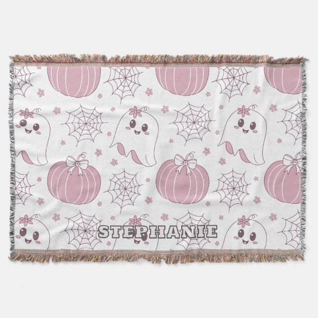 Couverture Pastel Pink Halloween Motif sans couture (3) (Devant)