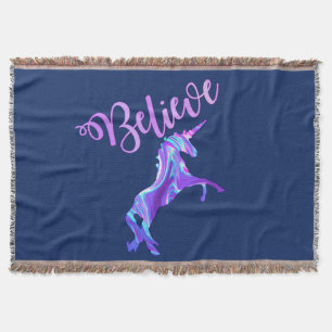 Couverture Pastel Rainbow Believe Unicorn