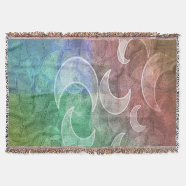 Couverture Pastel Stones et Crescent Moons Blanches (Devant)
