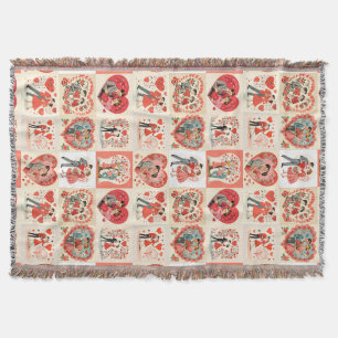 Couverture Patchwork de la Saint-Valentin des Swingin' Sixtie