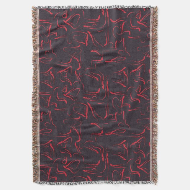 Couverture Patter les yoga poses | Yoga seamless pattern 12 (devant Vertical)