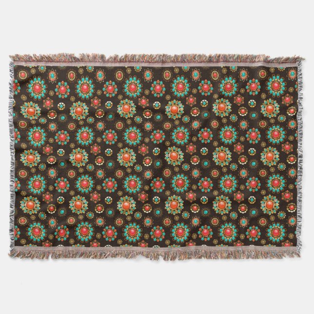 Couverture Pattern de Ethnic Brooches Seamless (Devant)