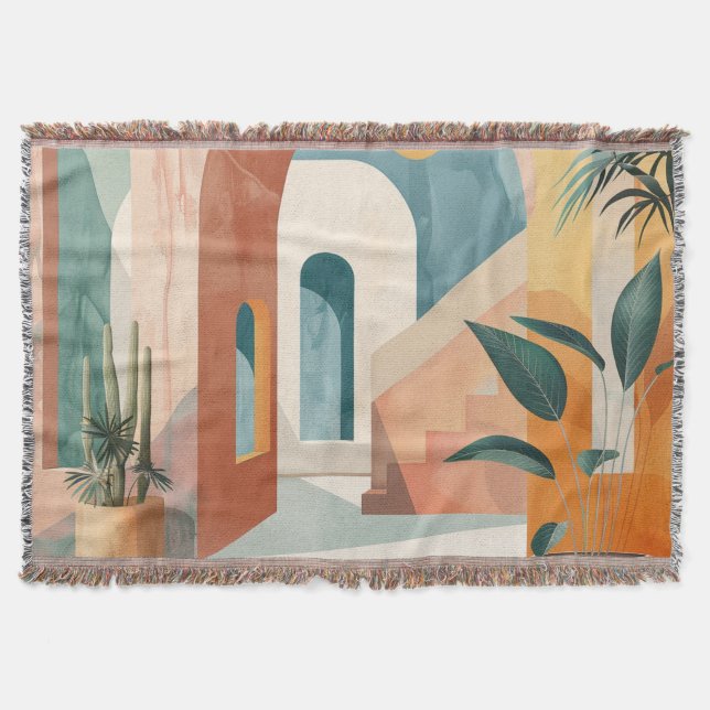 Couverture Paysage Abstrait de Boho (10) (Devant)