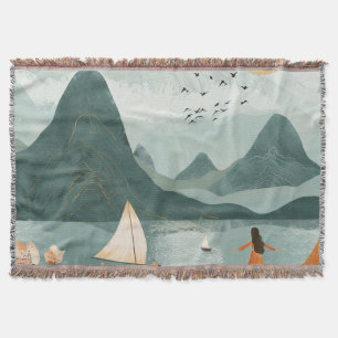 Couverture Paysage Abstrait de Boho (11)