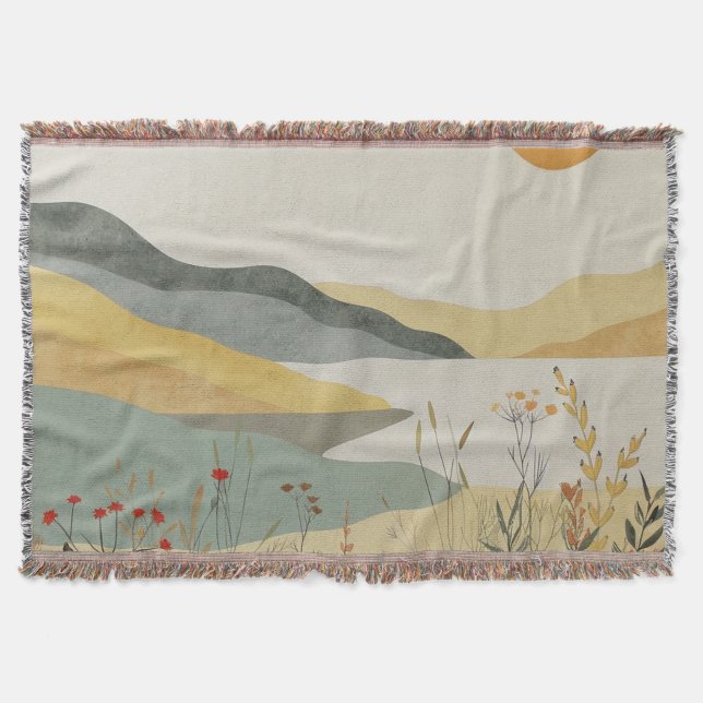 Couverture Paysage Abstrait de Boho (25) (Devant)