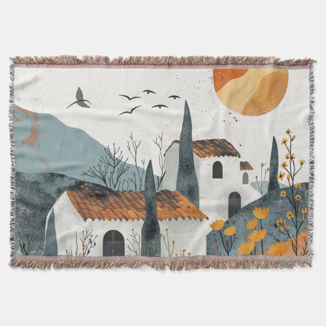 Couverture Paysage Abstrait de Boho (4) (Devant)
