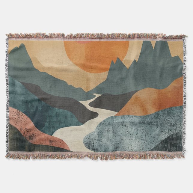 Couverture Paysage Abstrait de Boho (5) (Devant)