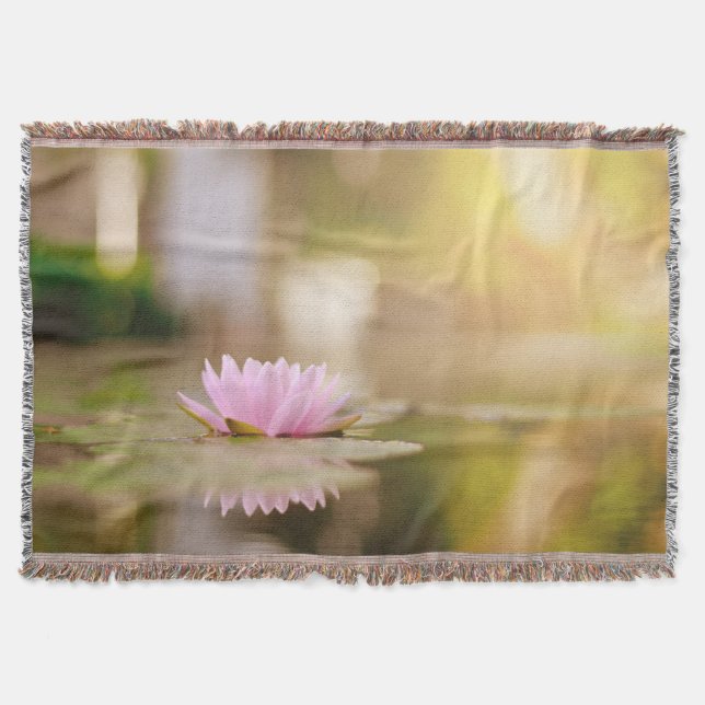 Couverture Paysage de fleur de lotus stylisé, Zen (Devant)