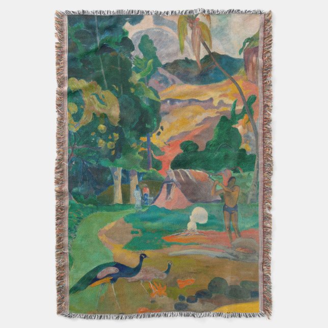 Couverture Paysage de Paul Gauguin Matamoe avec Peacocks (devant Vertical)