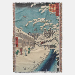 Couverture Paysage hivernal d'Hiroshige japon ukiyo-e antique