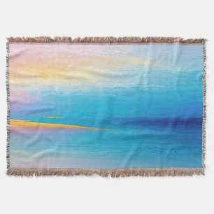 Couverture Paysage large "Clachanray" rose et bleu