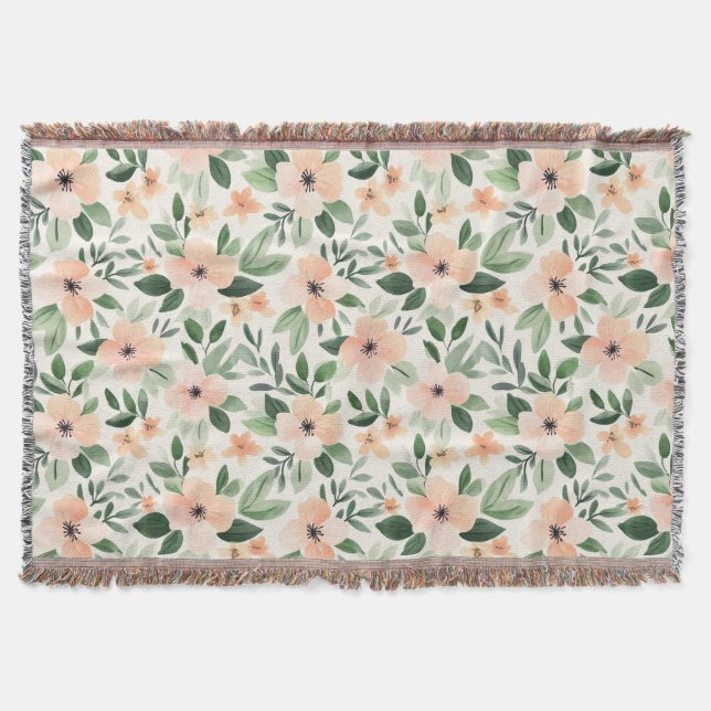 Couverture Peach Mint Flowers   (Devant)