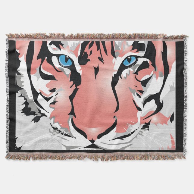 COUVERTURE PEACH TIGER JETER BLANKET (Devant)