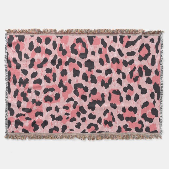 Couverture Peau léopard : texture vintage et transparente (Devant)