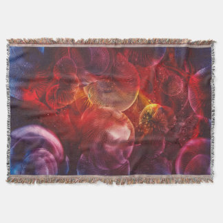 Couverture Peinture Abstraite de Fantaisie Peinte à la Main