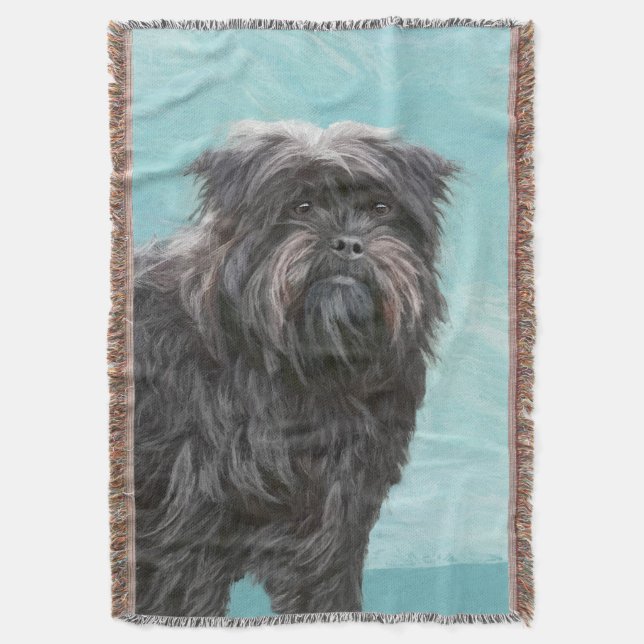 Couverture Peinture Affenpinscher - Joli art original chien (devant Vertical)