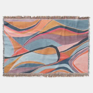 Couverture Peinture artistique abstraite par blocs de couleur