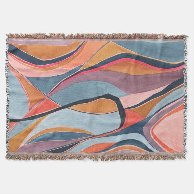 Couverture Peinture artistique abstraite par blocs de couleur (Devant)