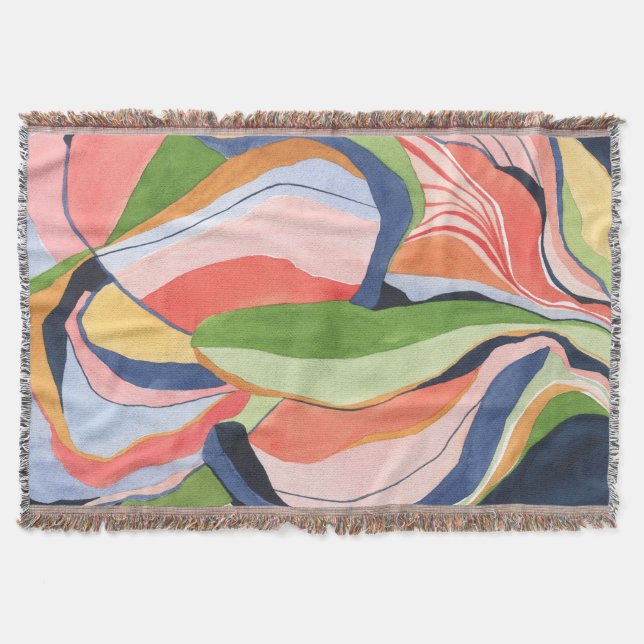 Couverture Peinture artistique abstraite par blocs de couleur (Devant)