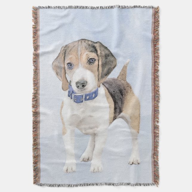 Couverture Peinture beagle - Cute Original Chien Art (devant Vertical)