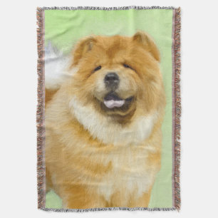 Couverture Peinture Chow Chow - Joli art original chien