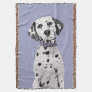 Couverture Peinture Dalmatienne - Cute Original Chien Art