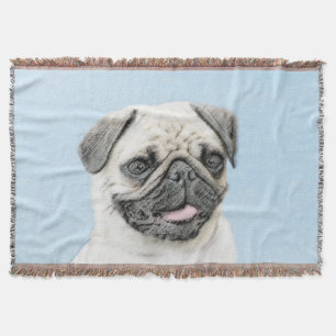 Couverture Peinture de carlin - Joli art original de chien