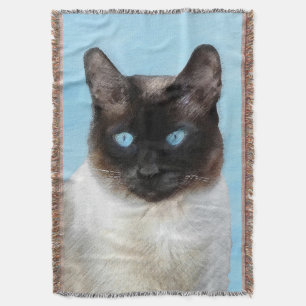 Couverture Peinture de chats de Siamese - Cute Original Cat A