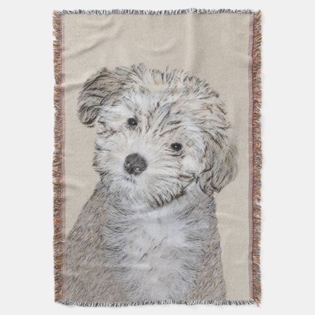 Couverture Peinture de Chien Havanais - Cute Original Chien A (devant Vertical)
