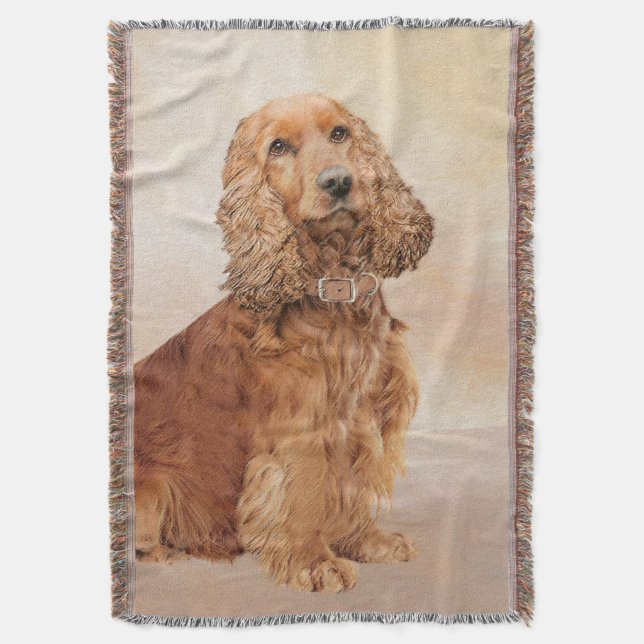 Couverture Peinture de Cocker Spaniel Anglais - Art Canin Ori (devant Vertical)