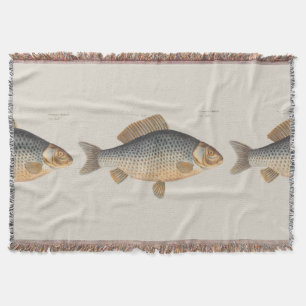 Couverture peinture de pêche de carpe dessin d'eau douce