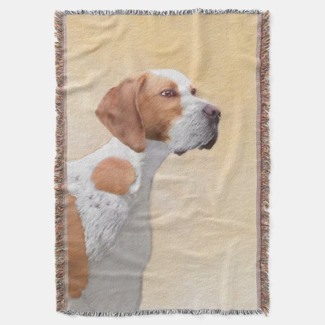 Couverture Peinture de pointeur - jolie art original de chien (devant Vertical)