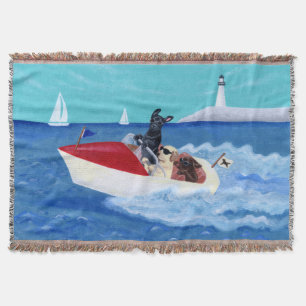 Couverture Peinture fraîche de Labradors d'été