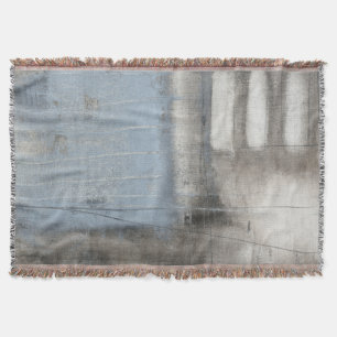 Couverture Peinture grise et bleue abstraite