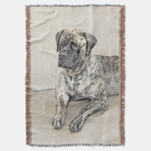Couverture Peinture mastiff anglaise (Brindle) - Dog Art
