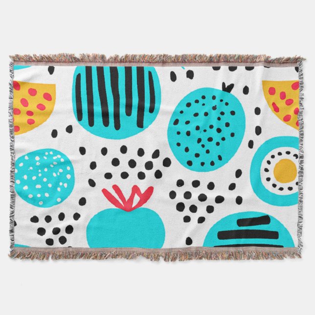 Couverture Peinture Motif de fruits bleus. Acheter maintenant (Devant)