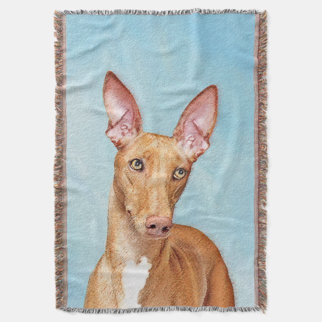 Couverture Peinture Pharaon Hound - Cute Original Chien Art (devant Vertical)
