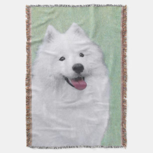 Couverture Peinture Samoyed - Cute Original Chien Art