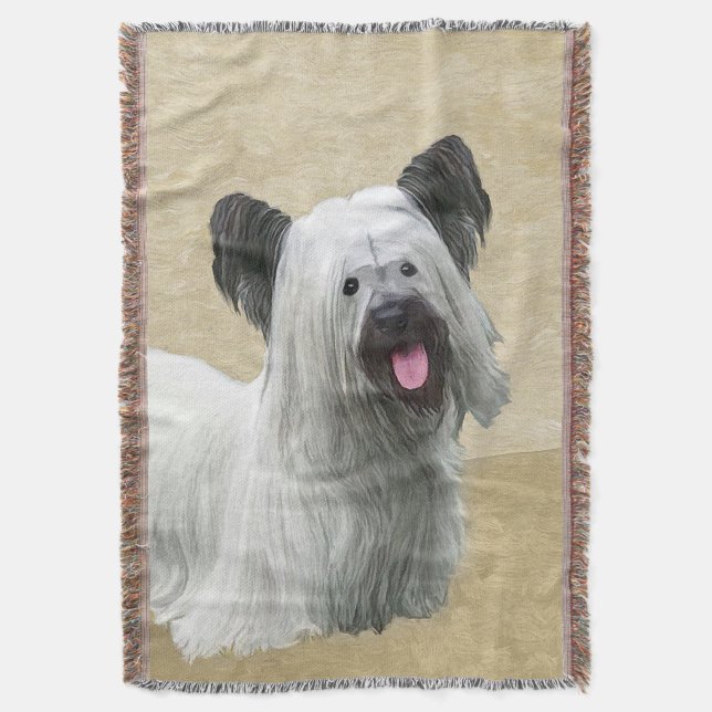 Couverture Peinture Skye Terrier - Cute Original Chien Art (devant Vertical)