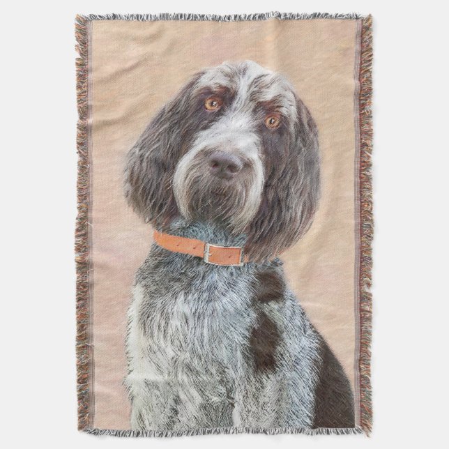 Couverture Peinture Spinone Italiano - Belle Art Original Chi (devant Vertical)