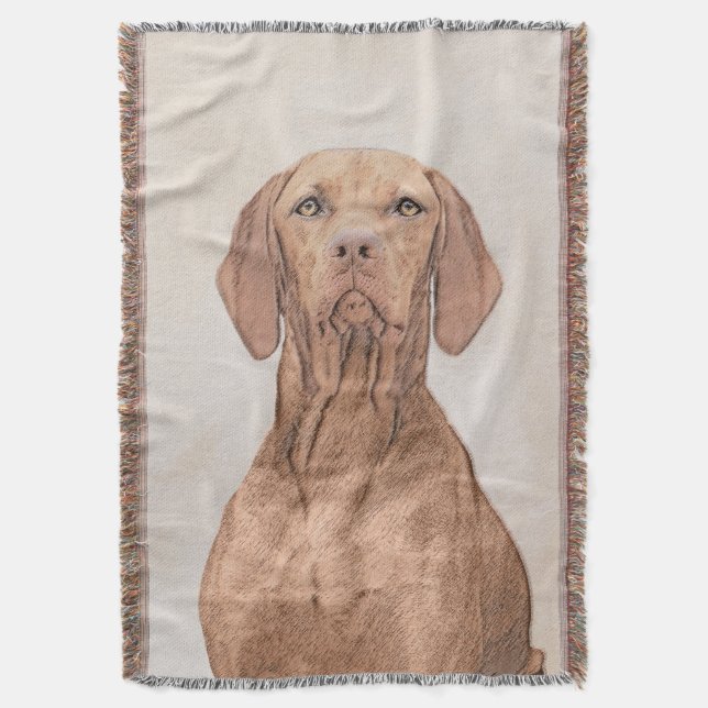 Couverture Peinture Vizsla - Joli art original chien (devant Vertical)