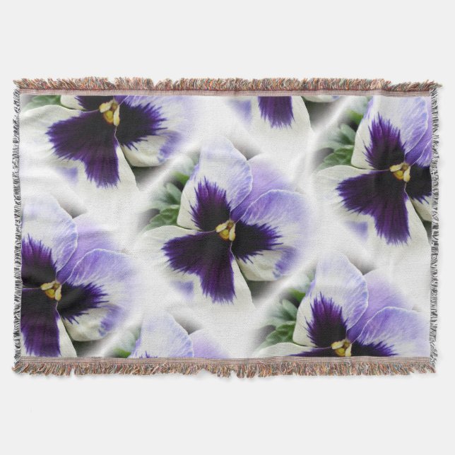 Couverture pensée violette foncée sur blanc (Devant)