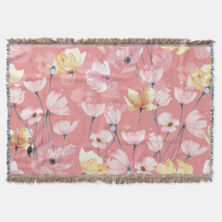 Couverture Pépites Pastel : Aquarelle Florale Sans Seamless.