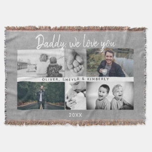 Couverture Père avec enfants Famille Papa Jour du Père 6 Phot