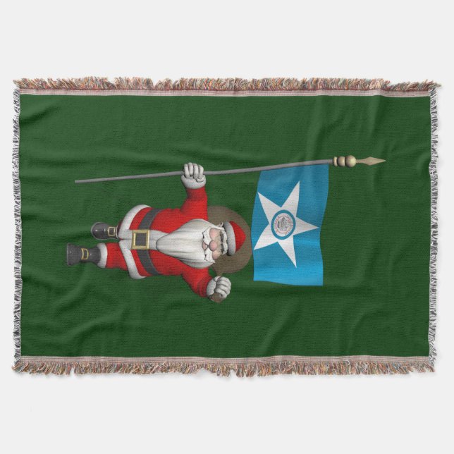 Couverture Père Noël avec l'enseigne de Houston (Devant)