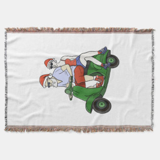 Couverture Père Noël et Mme Claus à scooter