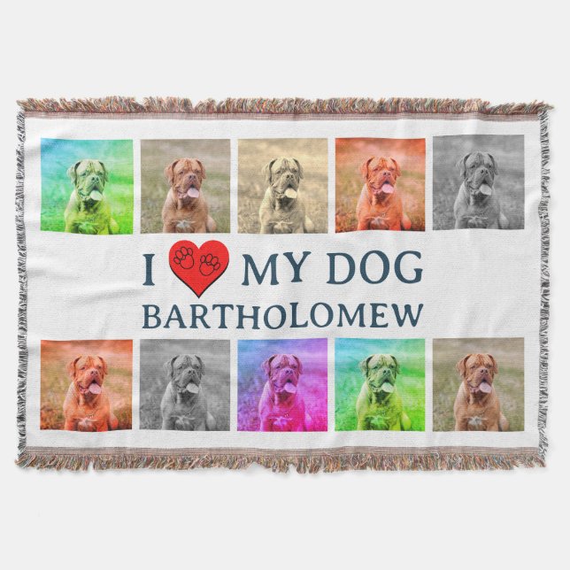 Couverture Personalized Dog Pop Art Pet Lover Gift (Devant)