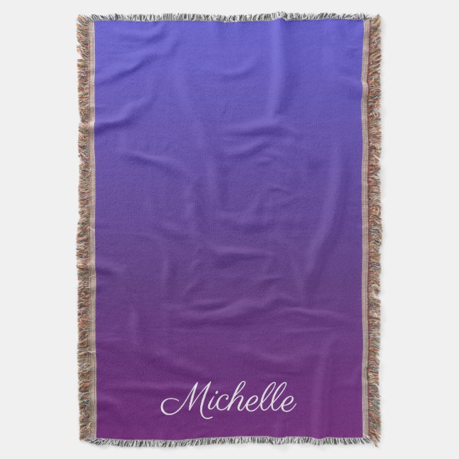 Couverture Personnalisé bleu et violet ombre (devant Vertical)