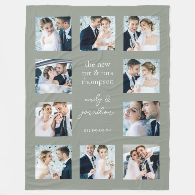 Couverture personnalisée avec 10 images Mariages S (Devant)